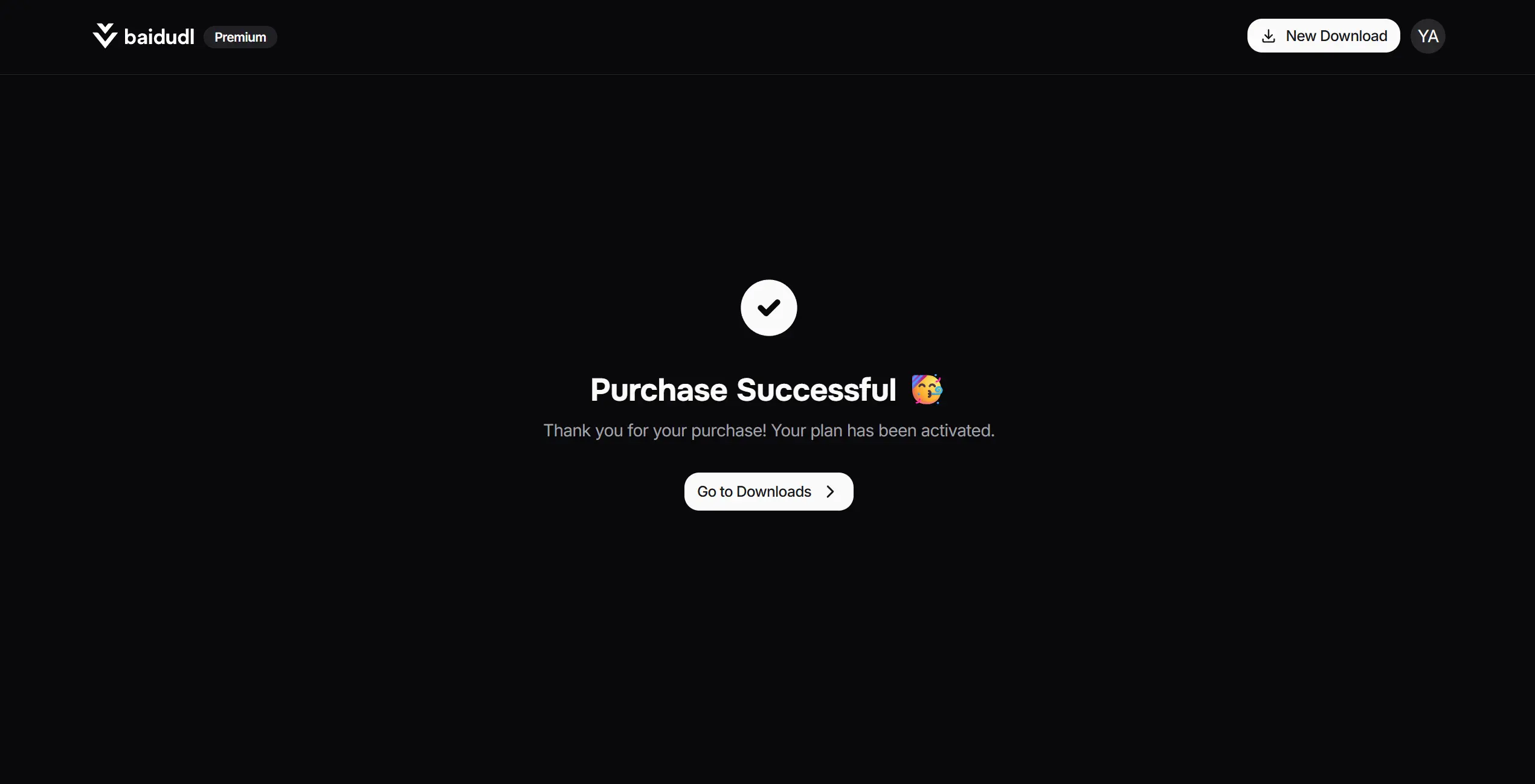 Payment Success Page