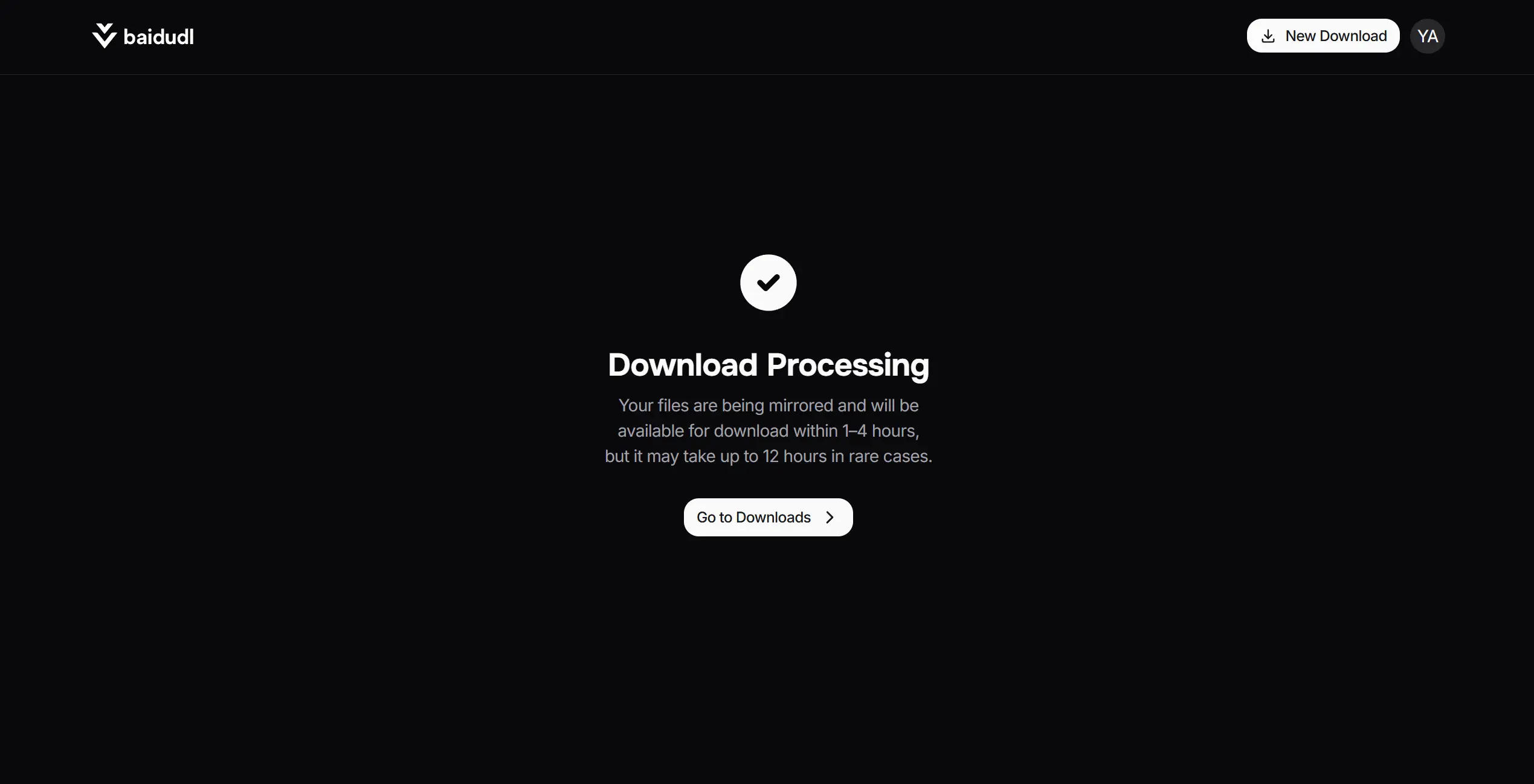 Processing Page
